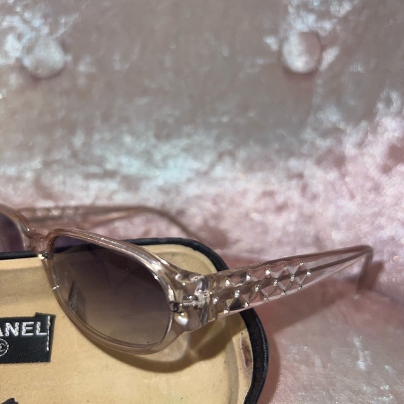 Chanel rhinestone sunglasses 🤍 perfect condition comes with box - Picture 1 of 5